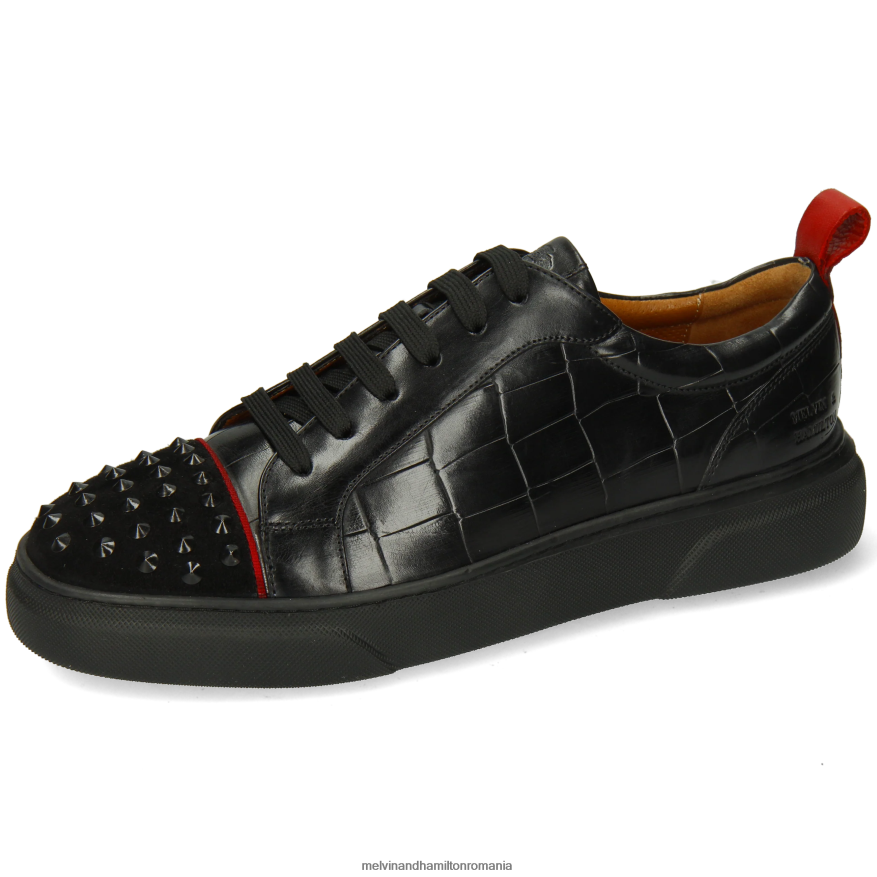bărbați Melvin & Hamilton Harvey 12 negru adidași 2R24J4572