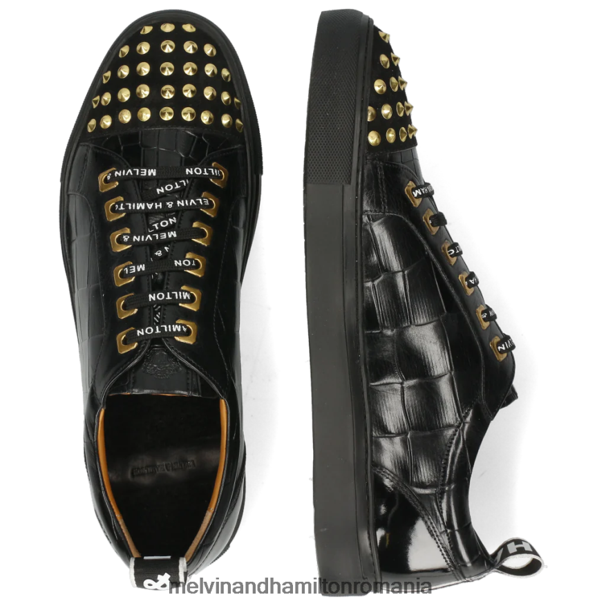 bărbați Melvin & Hamilton Harvey 12 negru adidași 2R24J4612