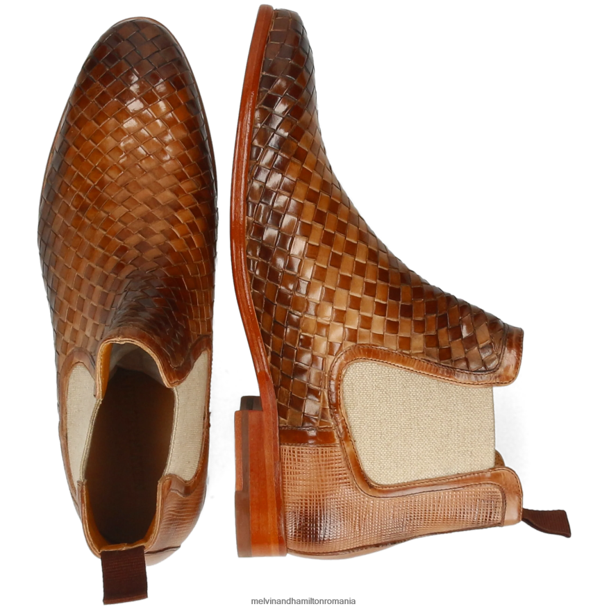 bărbați Melvin & Hamilton Brad 6 maro deschis Botine 2R24J414