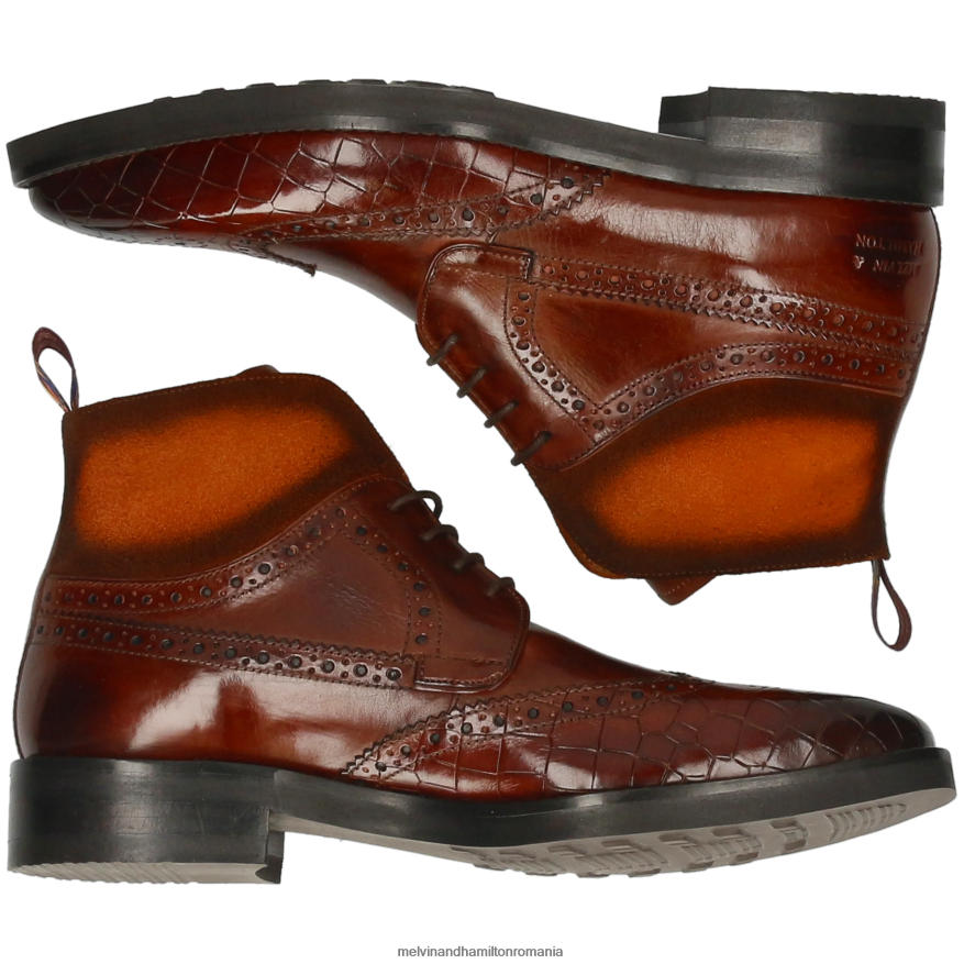 bărbați Melvin & Hamilton Jeff 34 maro Botine 2R24J485