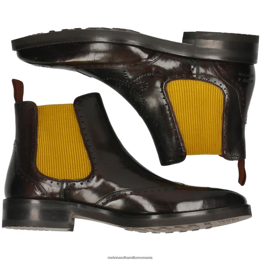 bărbați Melvin & Hamilton Jeff 35 maro Botine 2R24J499