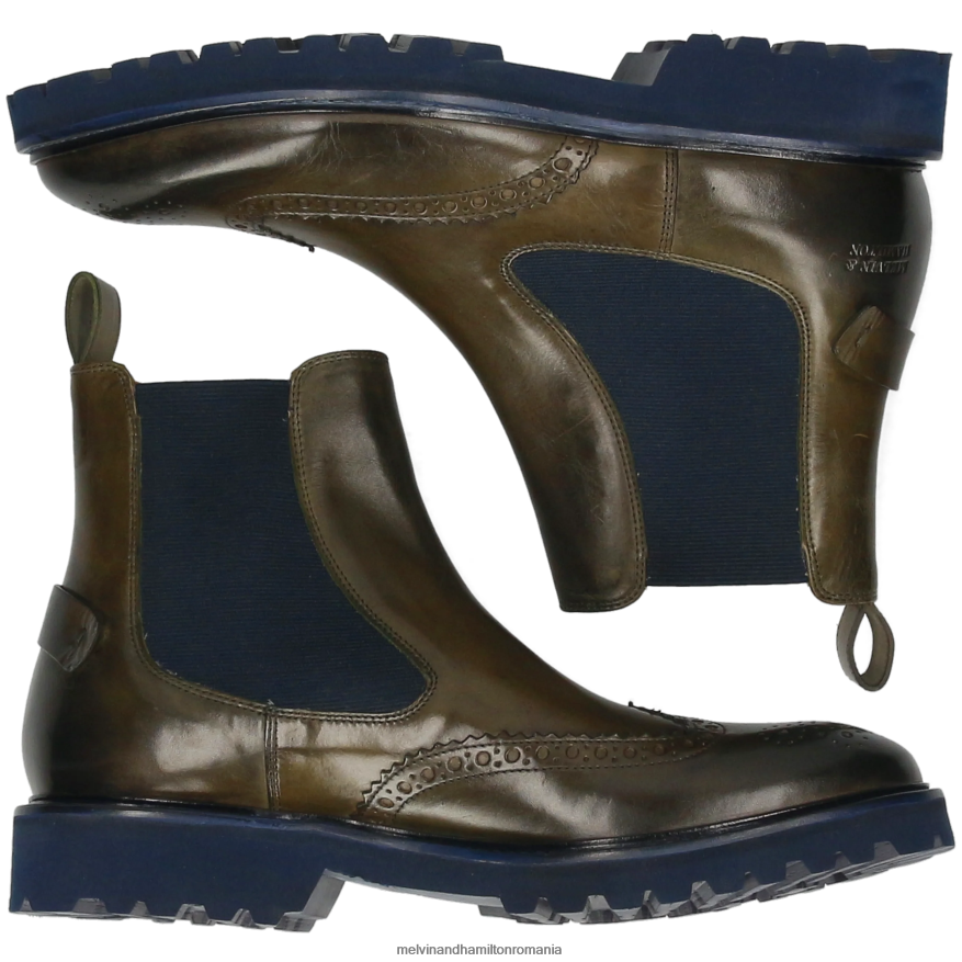 bărbați Melvin & Hamilton Matei 49 kaki Botine 2R24J482