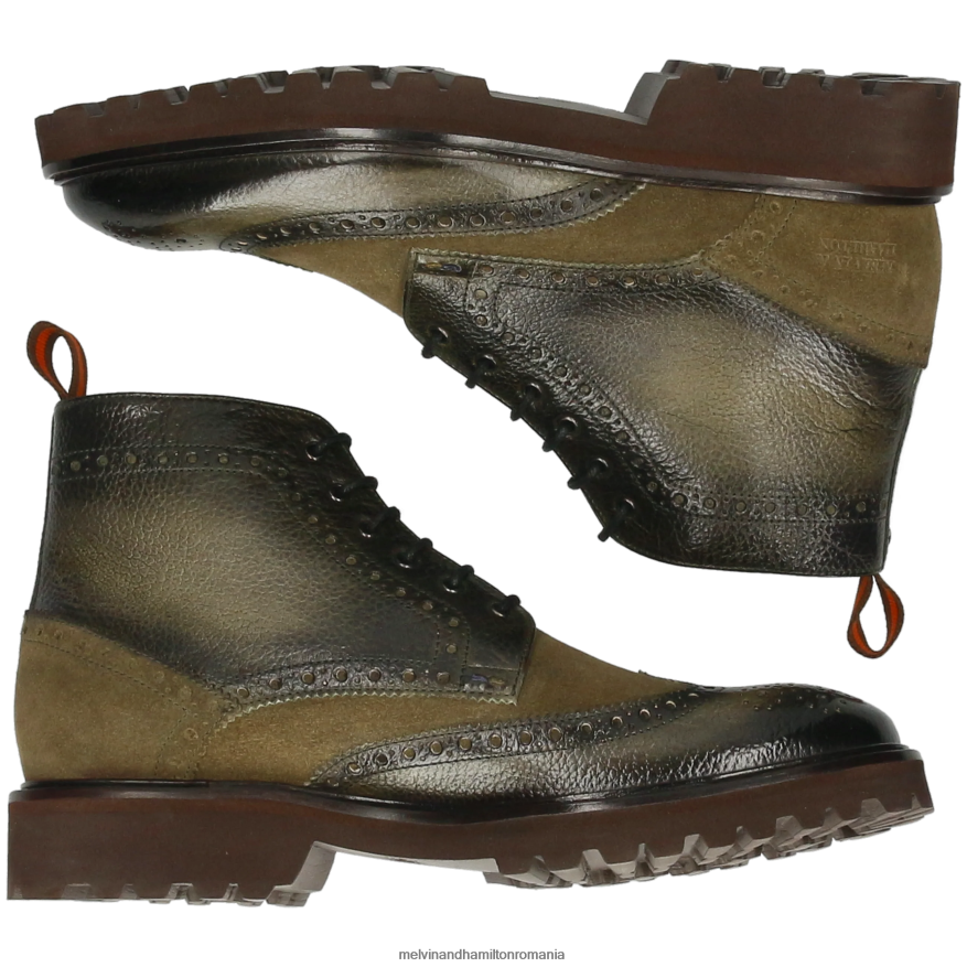 bărbați Melvin & Hamilton Matei 7 kaki Botine 2R24J475