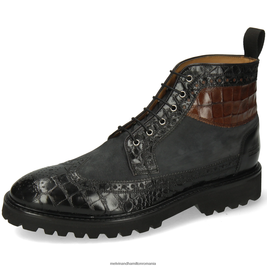 bărbați Melvin & Hamilton Matei 9 negru Botine 2R24J464