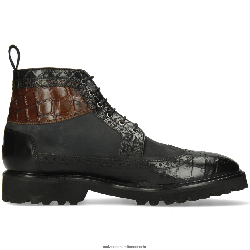 bărbați Melvin & Hamilton Matei 9 negru Botine 2R24J464