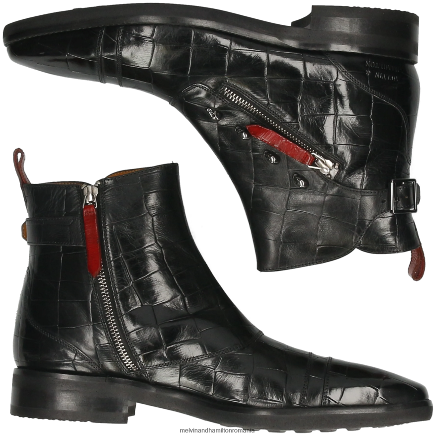 bărbați Melvin & Hamilton elvis 25 negru Botine 2R24J484