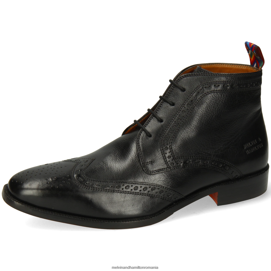 bărbați Melvin & Hamilton jeff 7 negru Botine 2R24J46