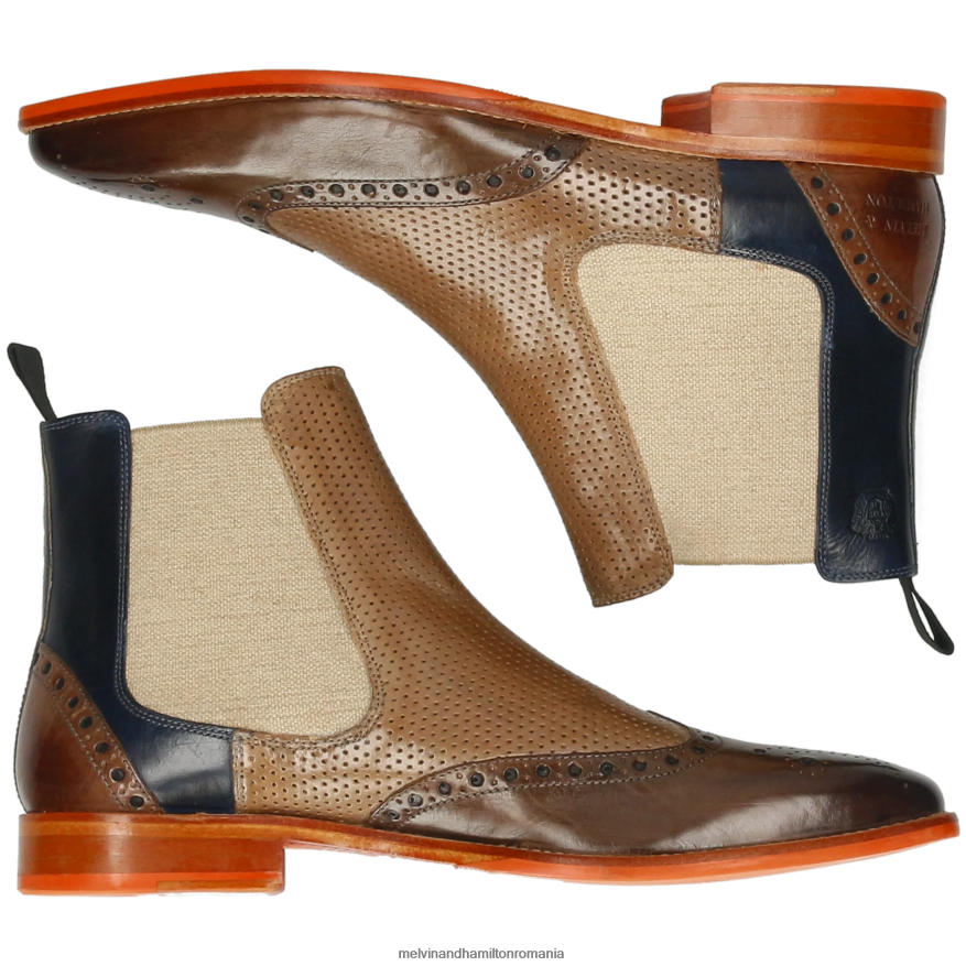 bărbați Melvin & Hamilton martin 5 maro Botine 2R24J443