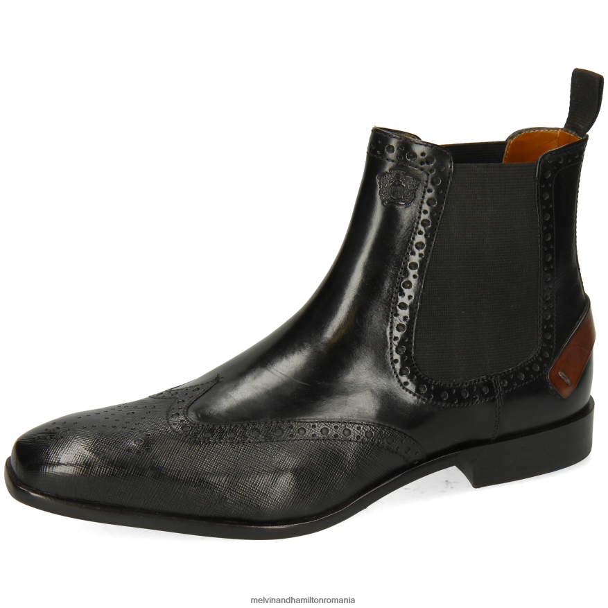 bărbați Melvin & Hamilton obligație 3 negru Botine 2R24J425