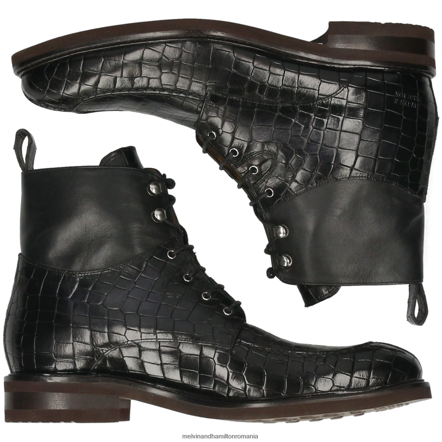 bărbați Melvin & Hamilton parker 3 negru Botine 2R24J458