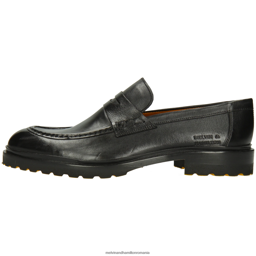 bărbați Melvin & Hamilton George 5 negru mocasini 2R24J4242