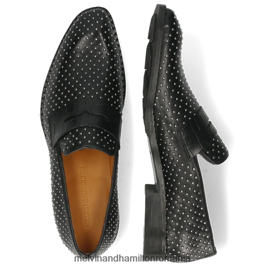 bărbați Melvin & Hamilton gaston 5 negru mocasini 2R24J4302