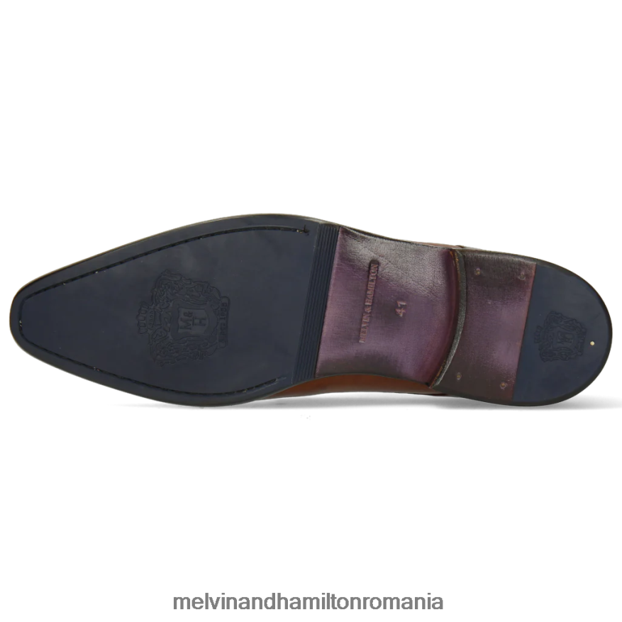 bărbați Melvin & Hamilton lancea 1 maro pantofi călugări 2R24J4344