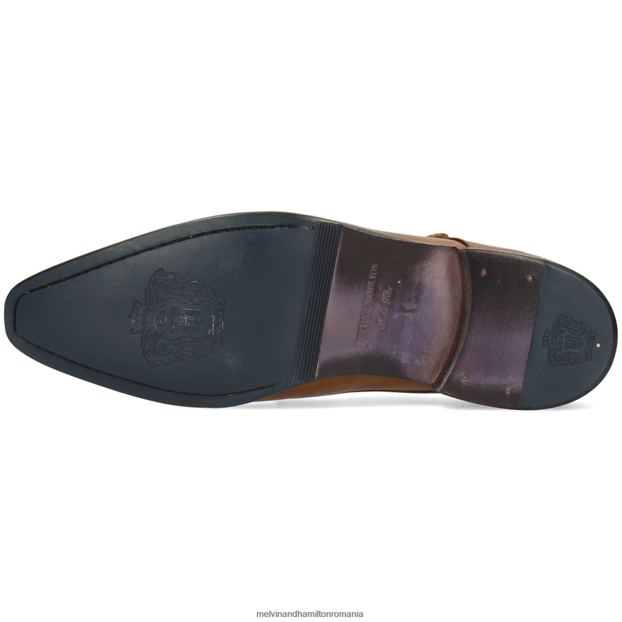 bărbați Melvin & Hamilton lancea 1 maro pantofi călugări 2R24J4351