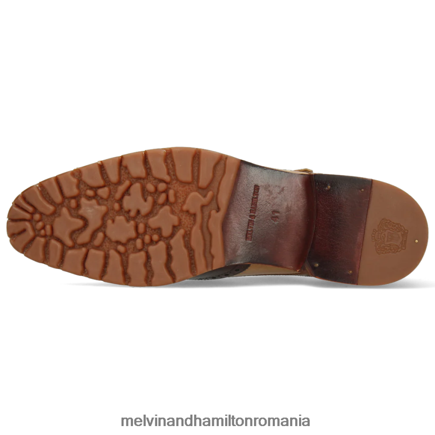 bărbați Melvin & Hamilton patrick 24 maro pantofi călugări 2R24J4350