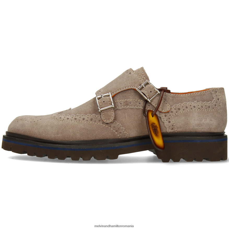 bărbați Melvin & Hamilton străpunge 25 gri pantofi călugări 2R24J4339