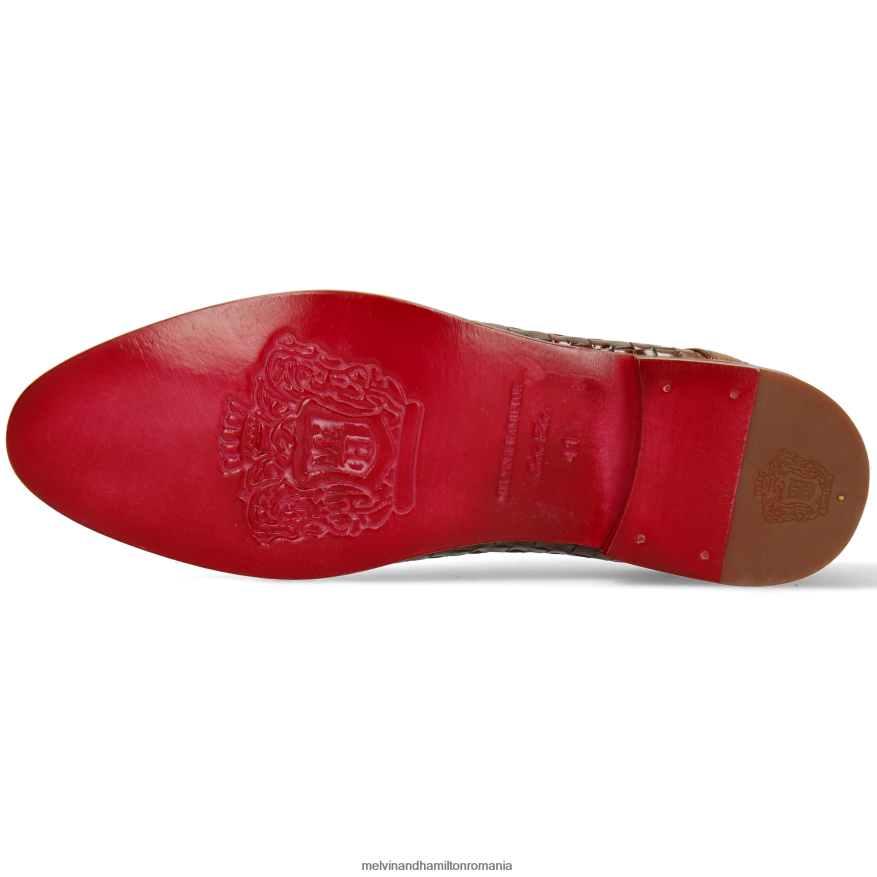 bărbați Melvin & Hamilton Brad 7 maro deschis pantofi derby 2R24J4511