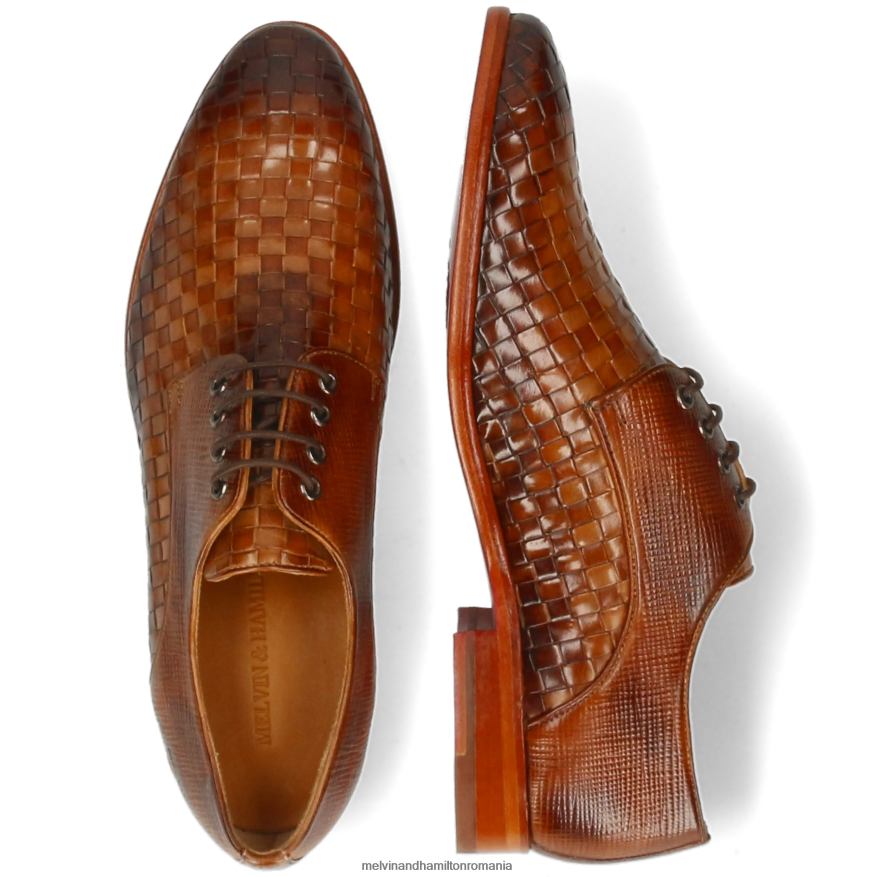 bărbați Melvin & Hamilton Brad 7 maro deschis pantofi derby 2R24J4511