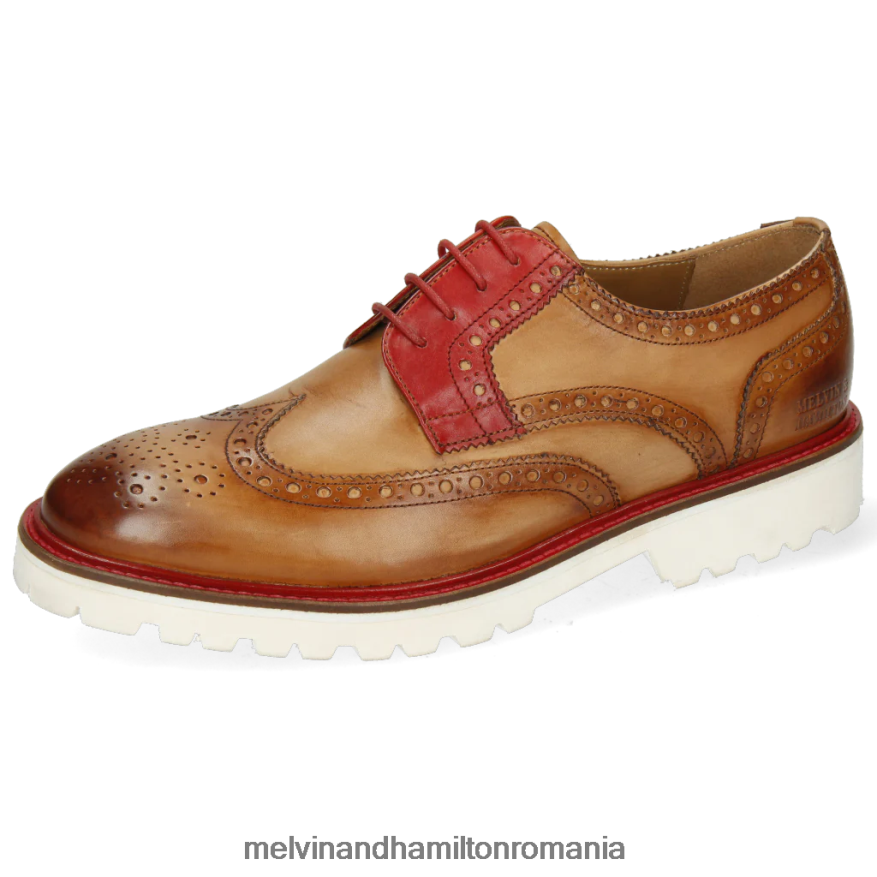 bărbați Melvin & Hamilton Matei 33 maro deschis pantofi derby 2R24J4538
