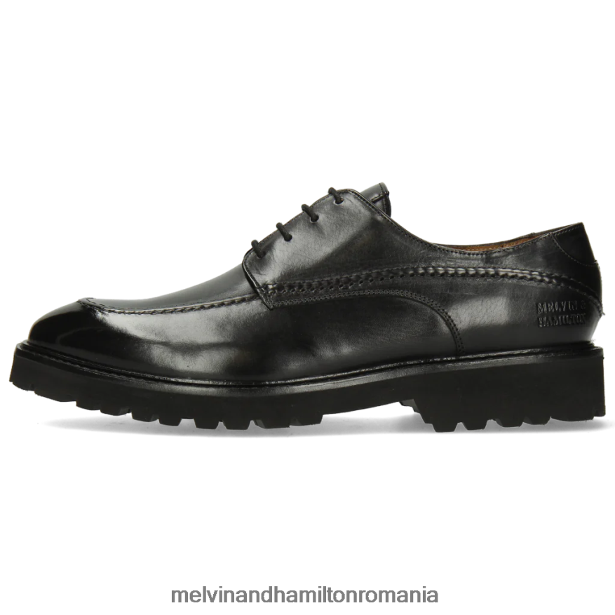 bărbați Melvin & Hamilton Matei 36 negru pantofi derby 2R24J4544