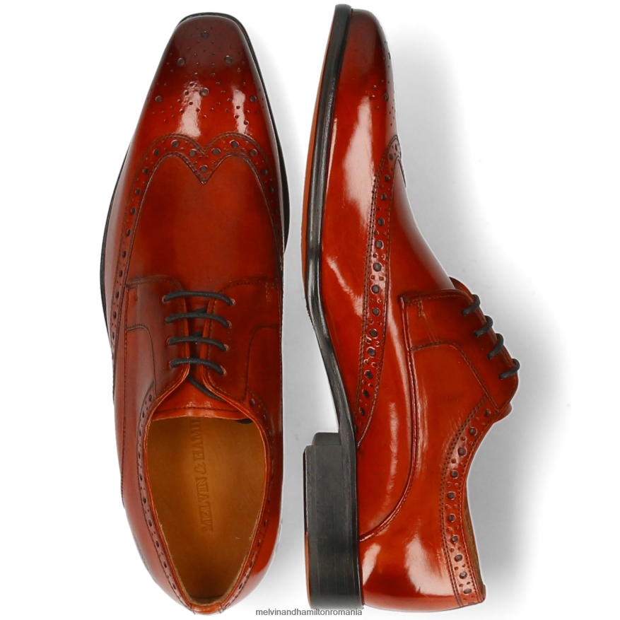 bărbați Melvin & Hamilton lewis 3 portocale pantofi derby 2R24J4457