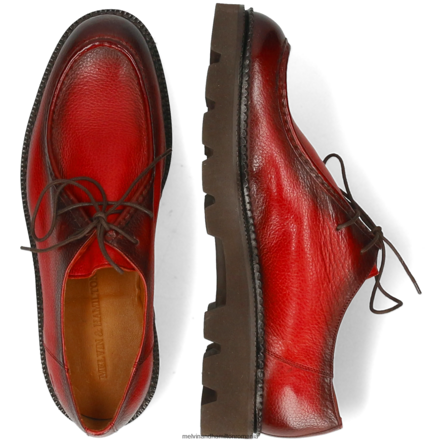 bărbați Melvin & Hamilton străpunge 10 portocale pantofi derby 2R24J4426