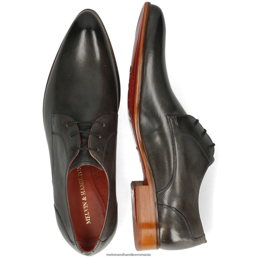 bărbați Melvin & Hamilton toni 1 gri pantofi derby 2R24J4557