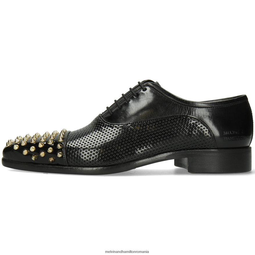 bărbați Melvin & Hamilton lancea 23 negru pantofi oxford 2R24J4151