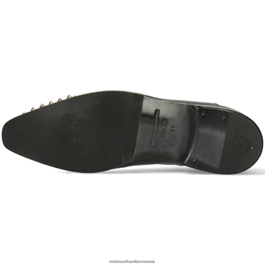 bărbați Melvin & Hamilton lancea 23 negru pantofi oxford 2R24J4151