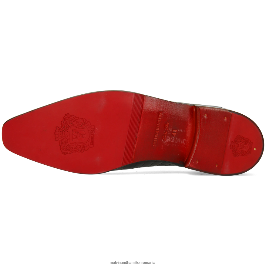 bărbați Melvin & Hamilton lancea 23 negru pantofi oxford 2R24J4152