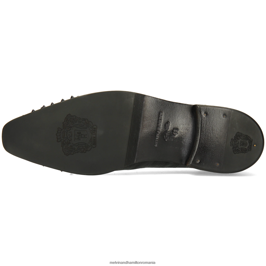 bărbați Melvin & Hamilton lancea 23 negru pantofi oxford 2R24J4164