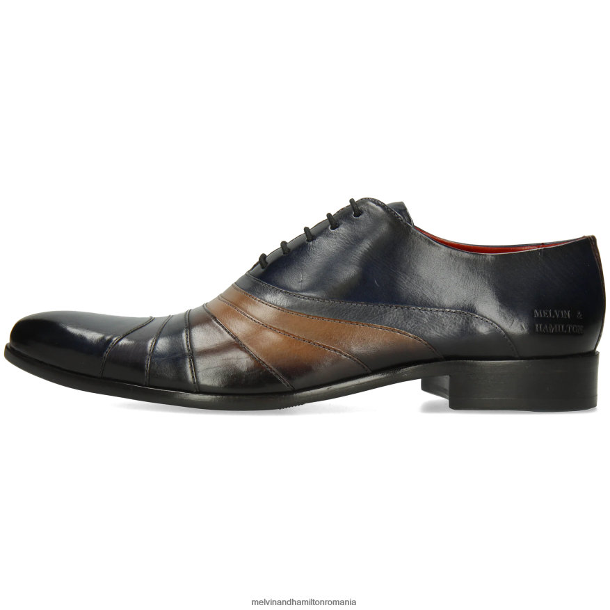 bărbați Melvin & Hamilton toni 43 albastru pantofi oxford 2R24J4187