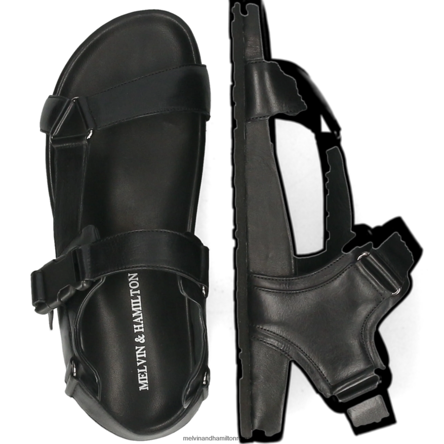 bărbați Melvin & Hamilton robert 22 negru sandale 2R24J4752