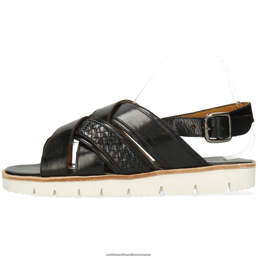 bărbați Melvin & Hamilton sam 46 negru sandale 2R24J4769