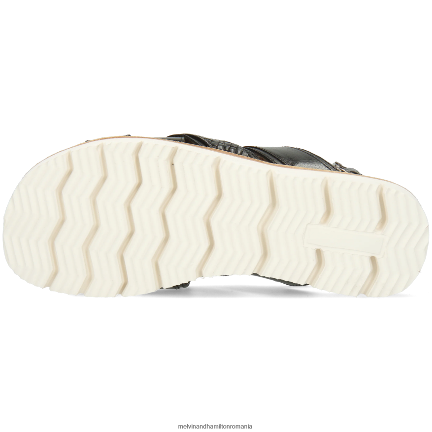 bărbați Melvin & Hamilton sam 46 negru sandale 2R24J4769