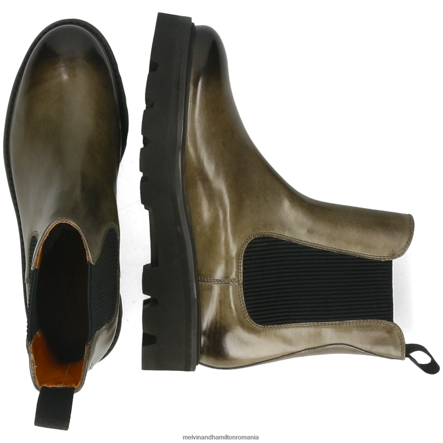 femei Melvin & Hamilton Leonie 5 verde Botine 2R24J4806