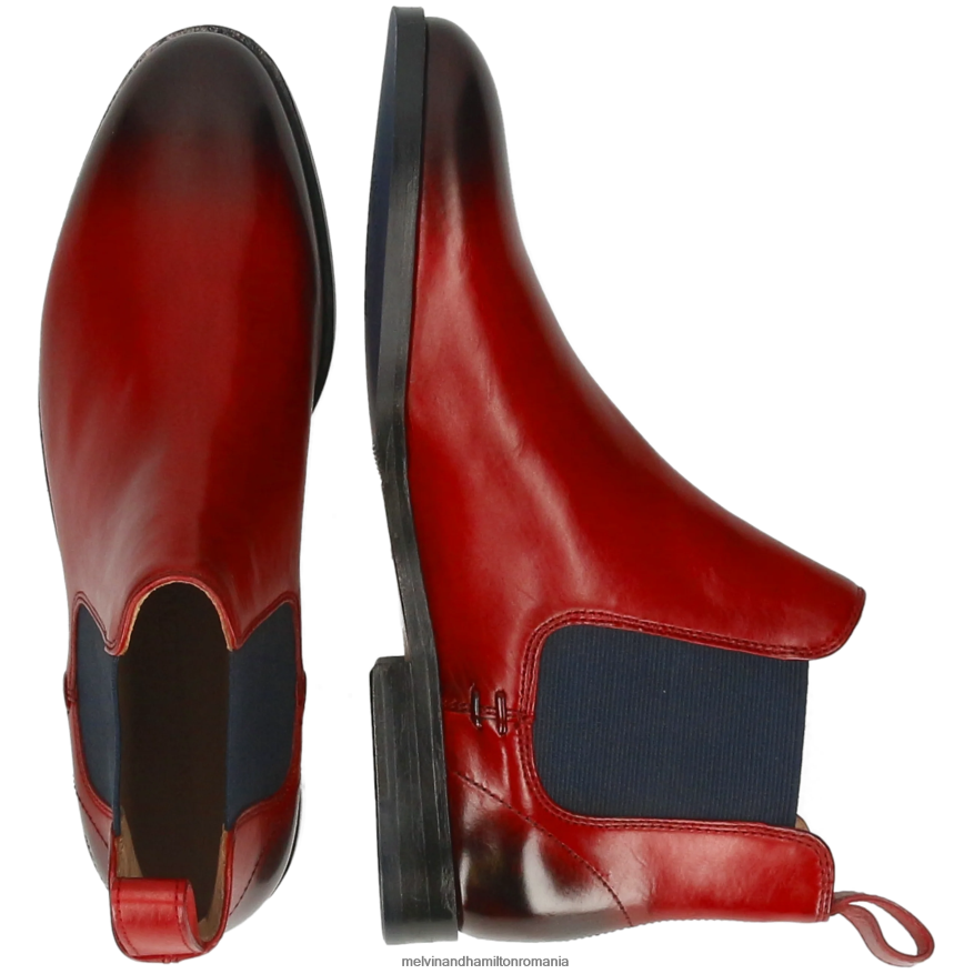 femei Melvin & Hamilton Susan 10 roșu Botine 2R24J4783