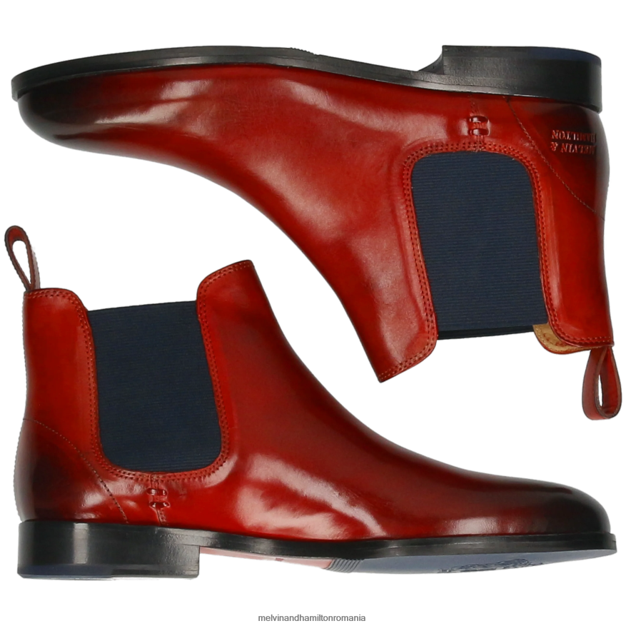 femei Melvin & Hamilton Susan 10 roșu Botine 2R24J4978