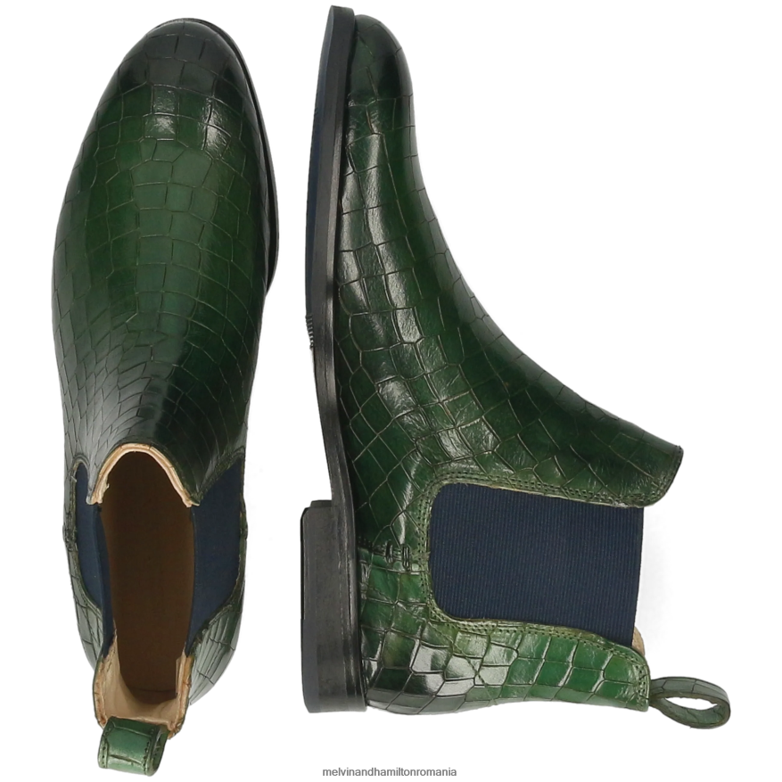 femei Melvin & Hamilton Susan 10 verde Botine 2R24J4788