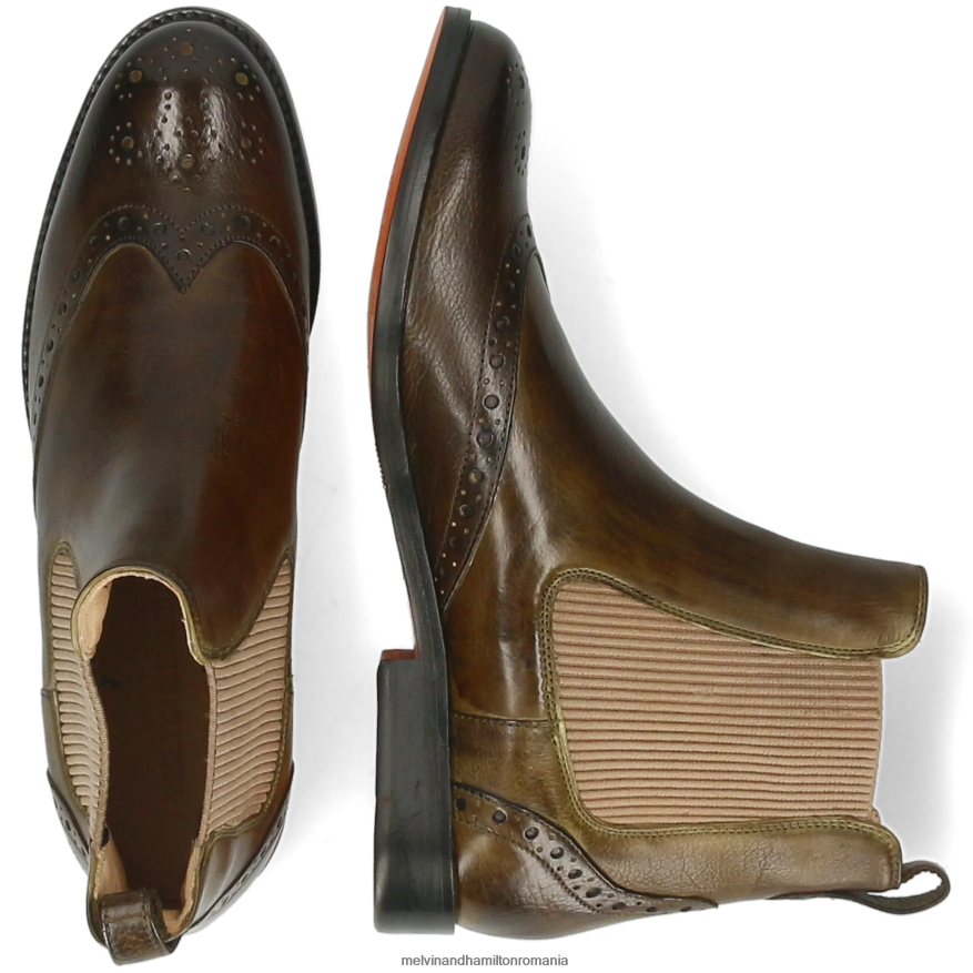 femei Melvin & Hamilton amelie 5 verde Botine 2R24J4919