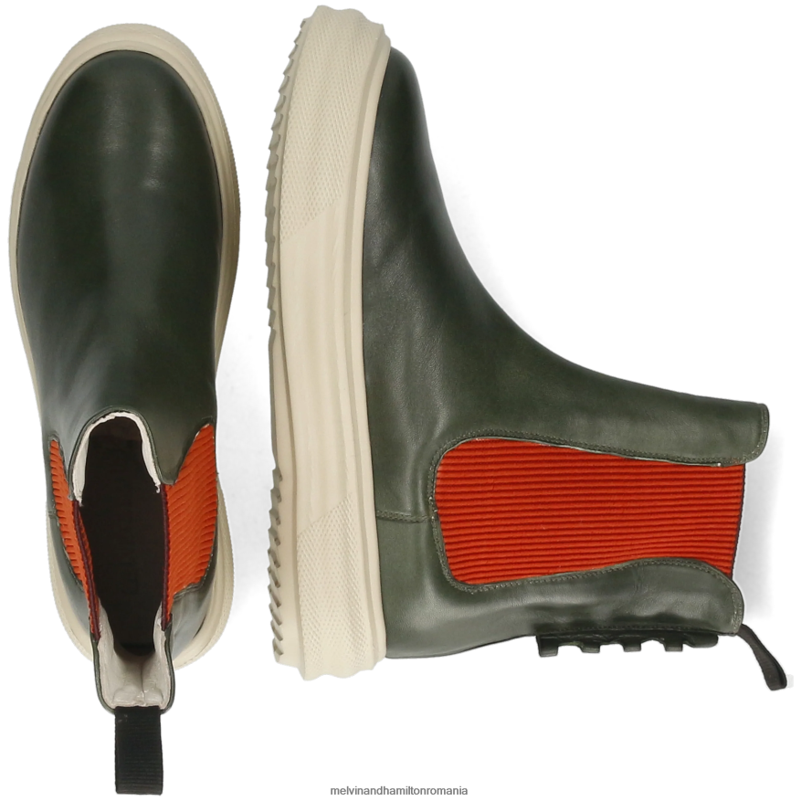 femei Melvin & Hamilton fa 5 verde Botine 2R24J41003