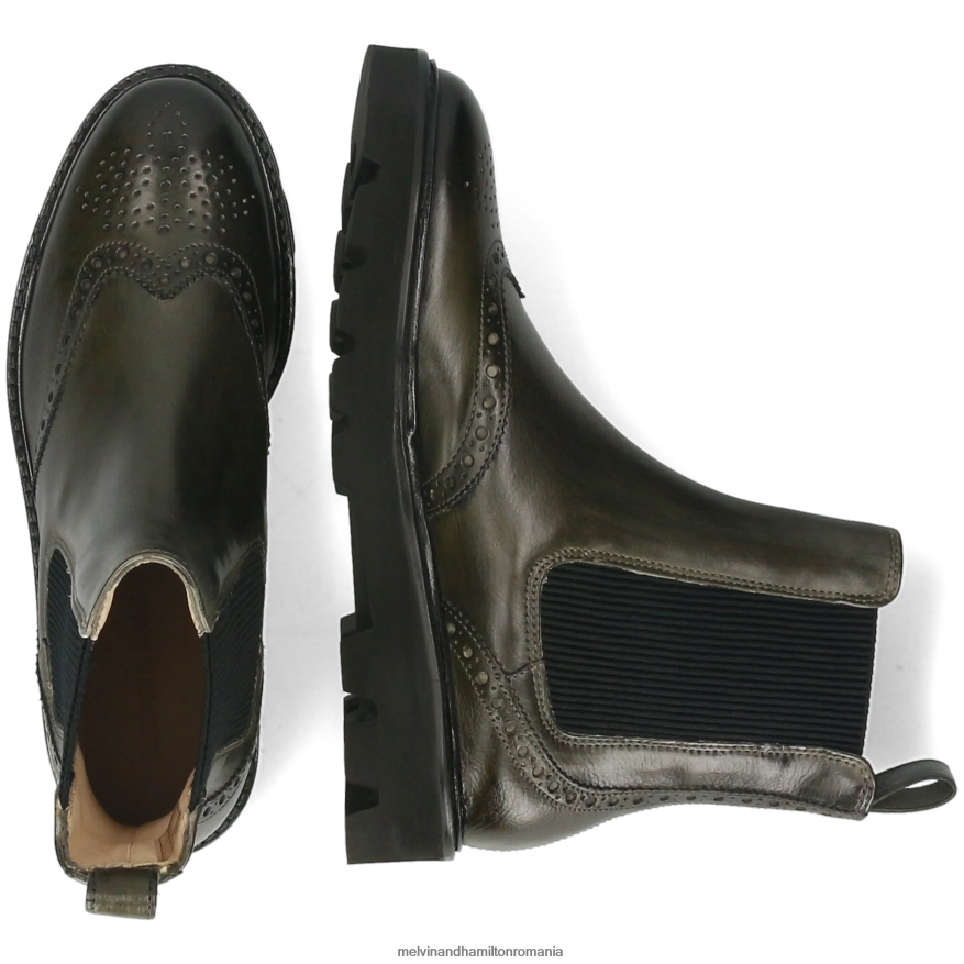 femei Melvin & Hamilton sally 112 kaki Botine 2R24J4951