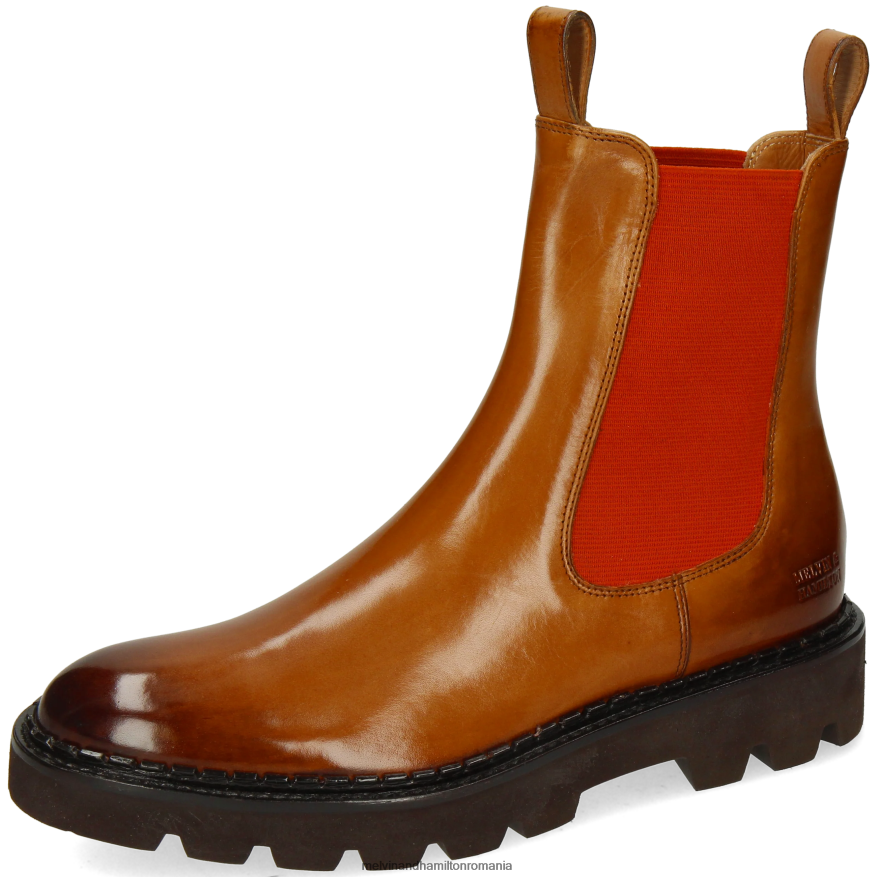 femei Melvin & Hamilton sally 186 maro deschis Botine 2R24J4885