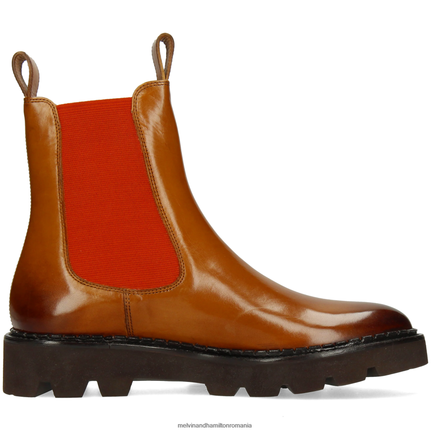 femei Melvin & Hamilton sally 186 maro deschis Botine 2R24J4885