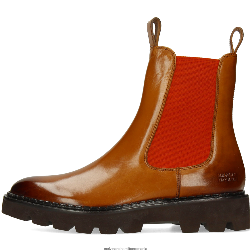 femei Melvin & Hamilton sally 186 maro deschis Botine 2R24J4885