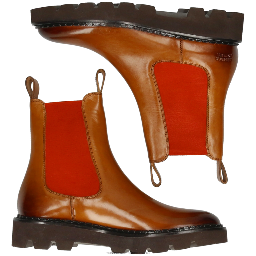 femei Melvin & Hamilton sally 186 maro deschis Botine 2R24J4885