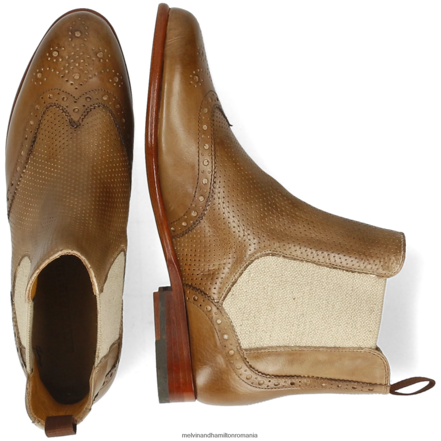 femei Melvin & Hamilton selina 6 maro deschis Botine 2R24J4867