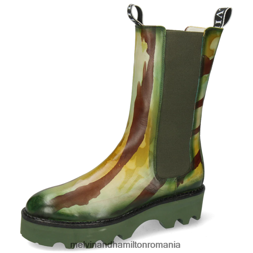 femei Melvin & Hamilton sibilul 5 verde cizme 2R24J41218