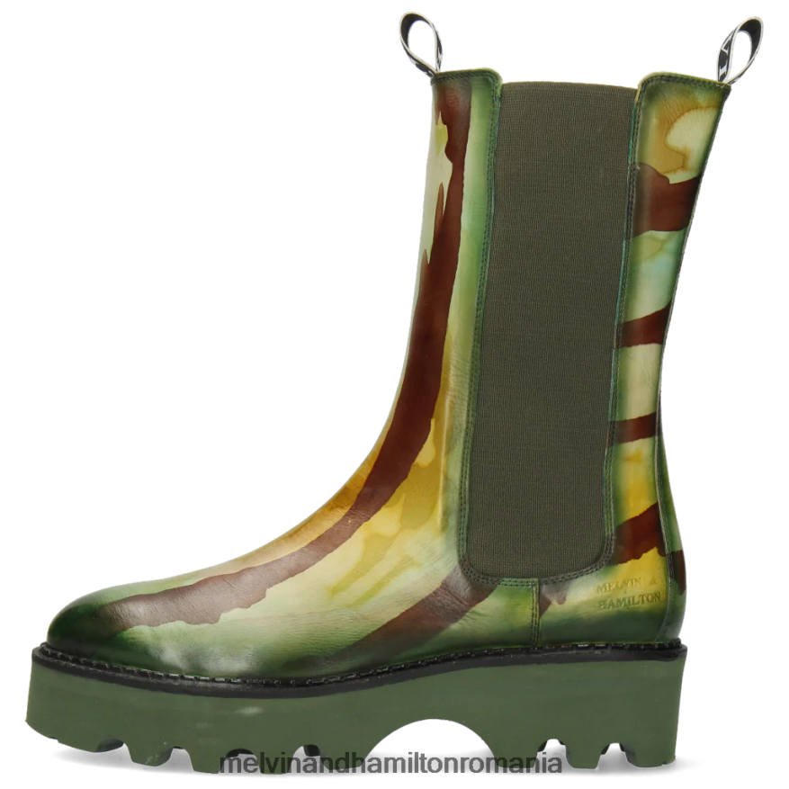 femei Melvin & Hamilton sibilul 5 verde cizme 2R24J41218