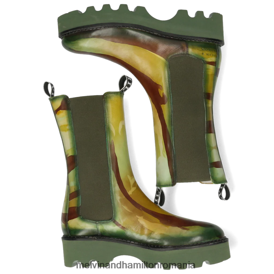 femei Melvin & Hamilton sibilul 5 verde cizme 2R24J41218